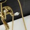 Kingston Brass AE555T7 7-Inch Wall Mount Tub Faucet with Hand Shower, Brushed Brass AE555T7 - alternate 5